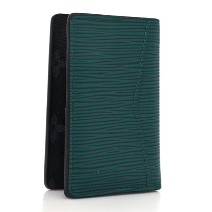 Louis Vuitton Epi Monogram Eclipse Pocket Organizer Deep Green 3 of 9
