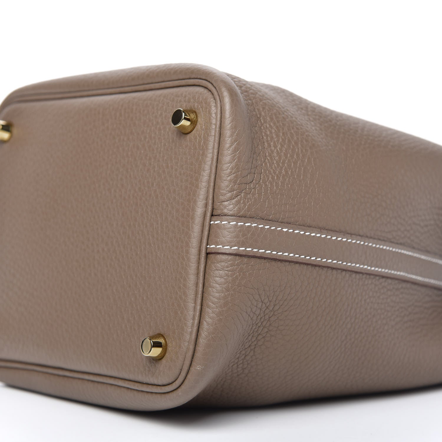 Hermes Taurillon Clemence Picotin Lock 18 PM Etoupe 9 of 10