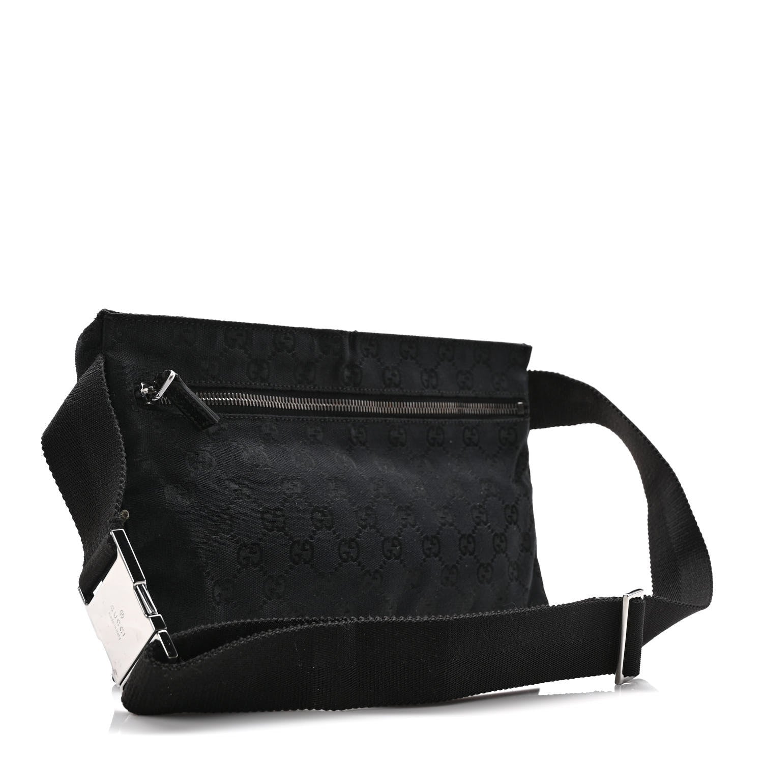Gucci GG Monogram Double Pocket Belt Bag Black 3 of 9