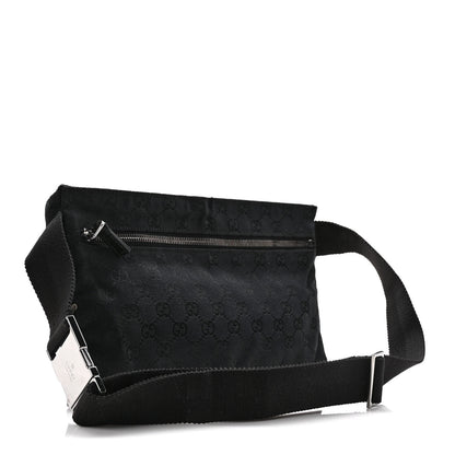 Gucci GG Monogram Double Pocket Belt Bag Black 3 of 9