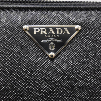 Prada Saffiano Zip Around Wallet Nero 5 of 7
