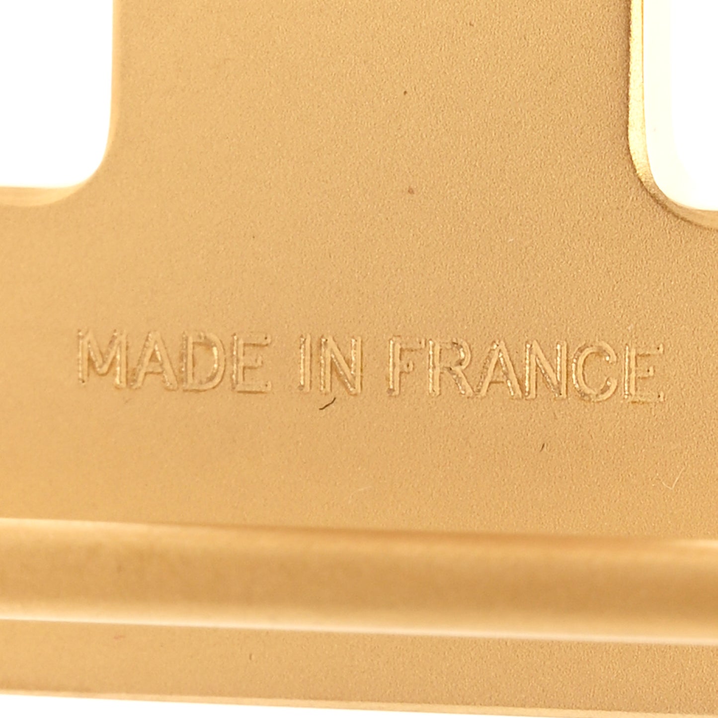 Strie 32mm H Belt Buckle Gold