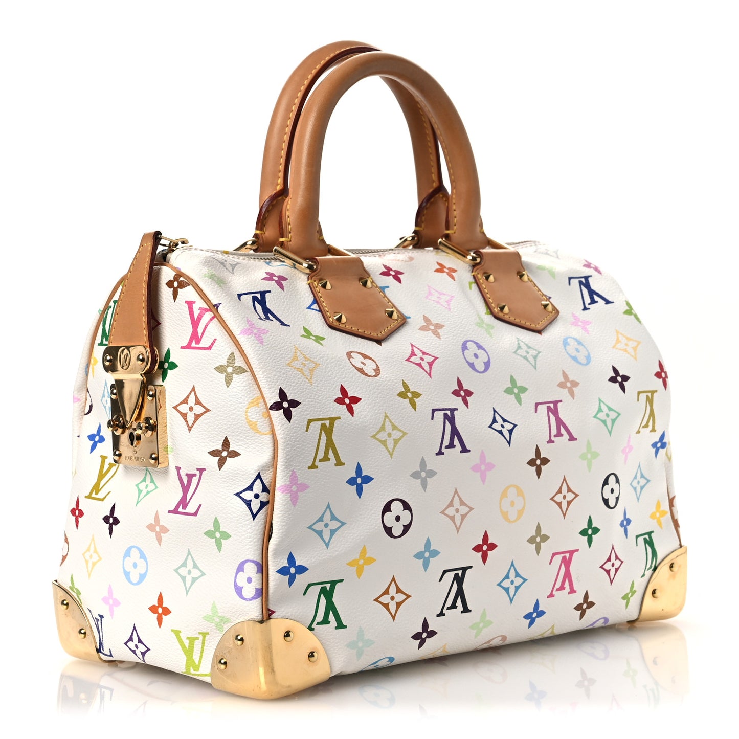 Monogram Multicolor Speedy 30 White