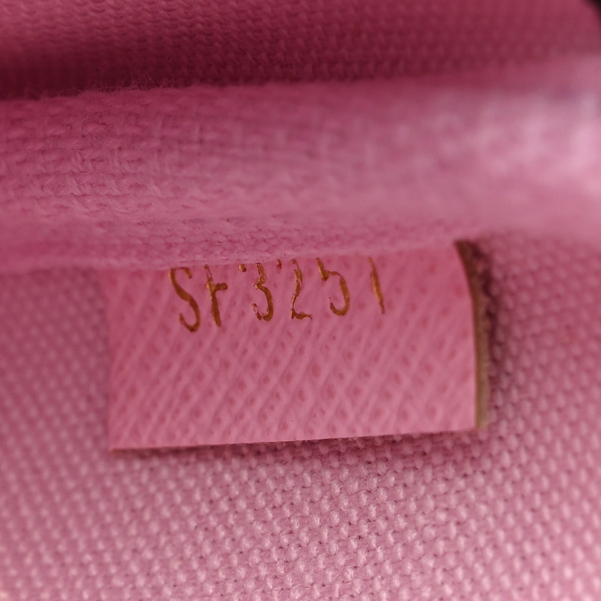 Monogram 2021 Christmas Animation Japanese Garden Mini Pochette Accessories  Wisteria Pink