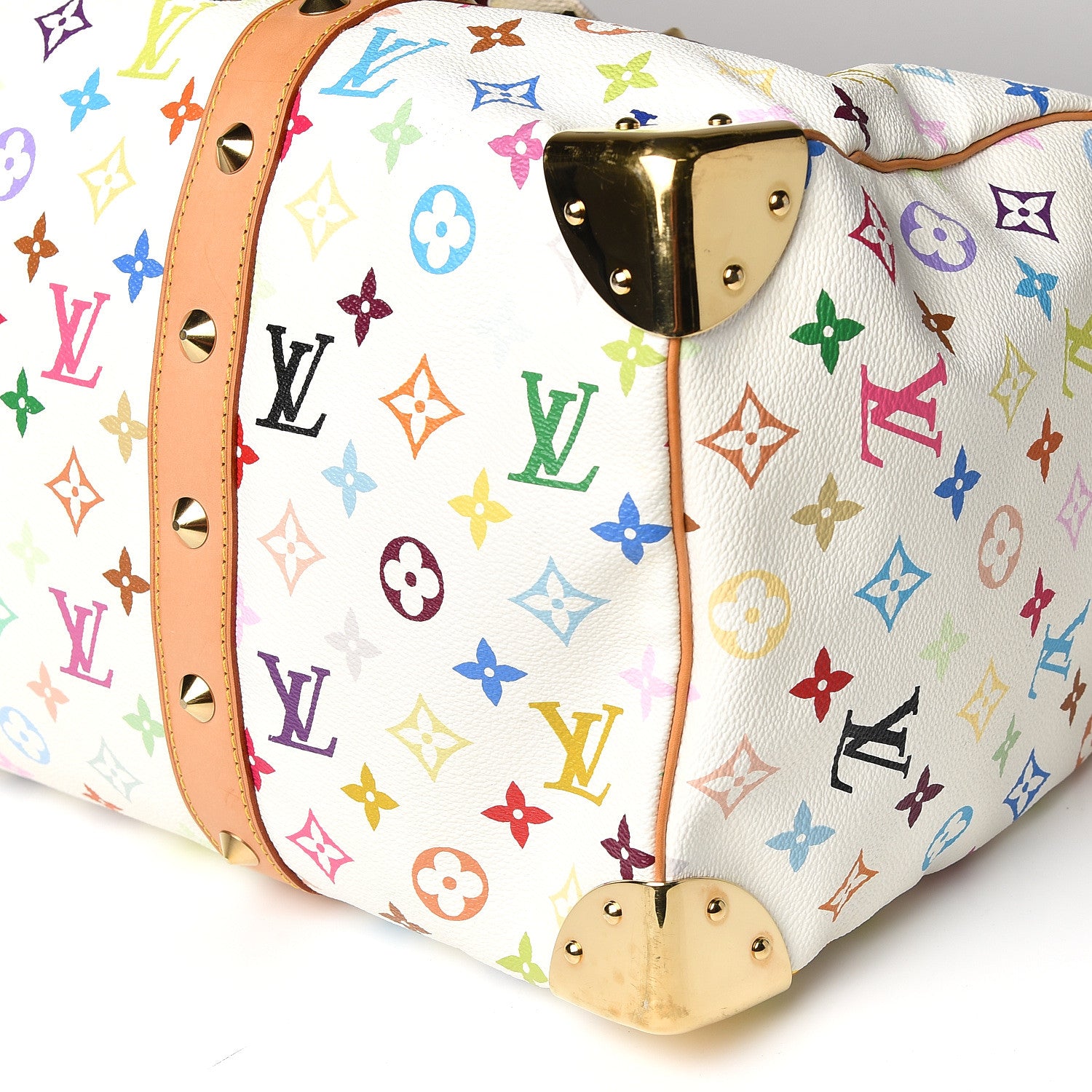 Louis Vuitton Monogram Multicolor Keepall 45 White 7 of 8