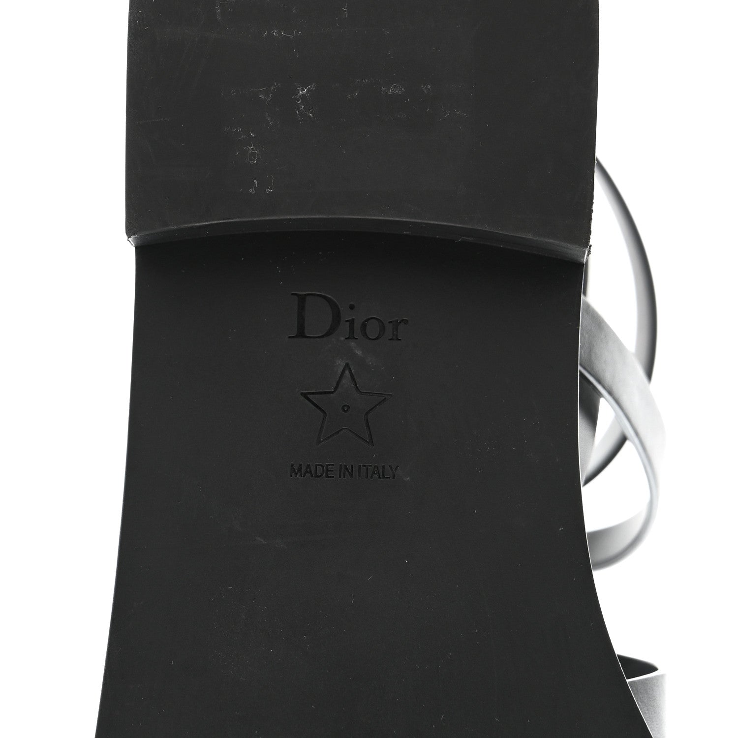 Christian Dior Shiny Calfskin L'Amazone Sandals 41 Black 7 of 9