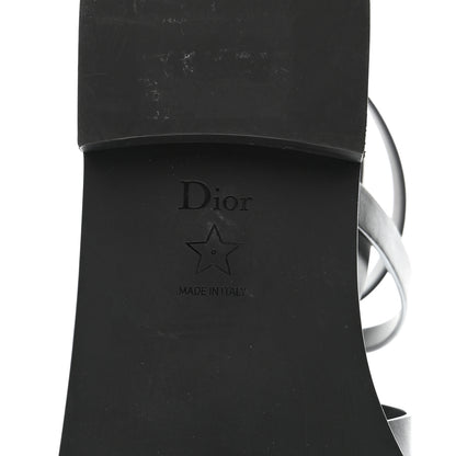 Christian Dior Shiny Calfskin L'Amazone Sandals 41 Black 7 of 9