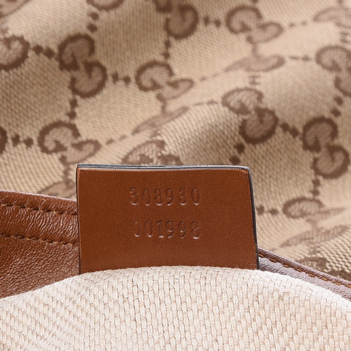 Monogram Large Flat Messenger Bag Brown