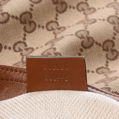 Gucci Monogram Large Flat Messenger Bag Brown 7 of 7