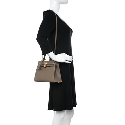 Hermes Epsom Kelly Sellier 25 Etoupe 2 of 11