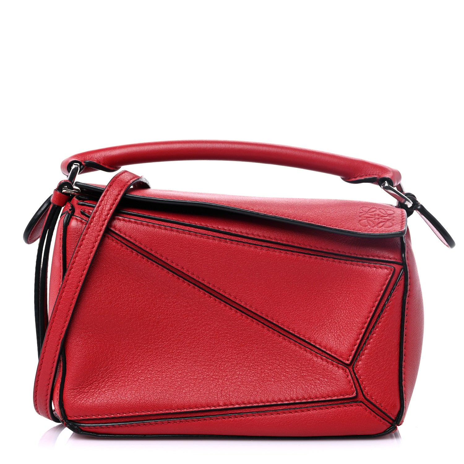 Loewe Calfskin Mini Puzzle Bag Pomodoro 1 of 10