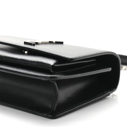 Saint Laurent Calfskin Monogram Sunset Chain Wallet Black 8 of 8