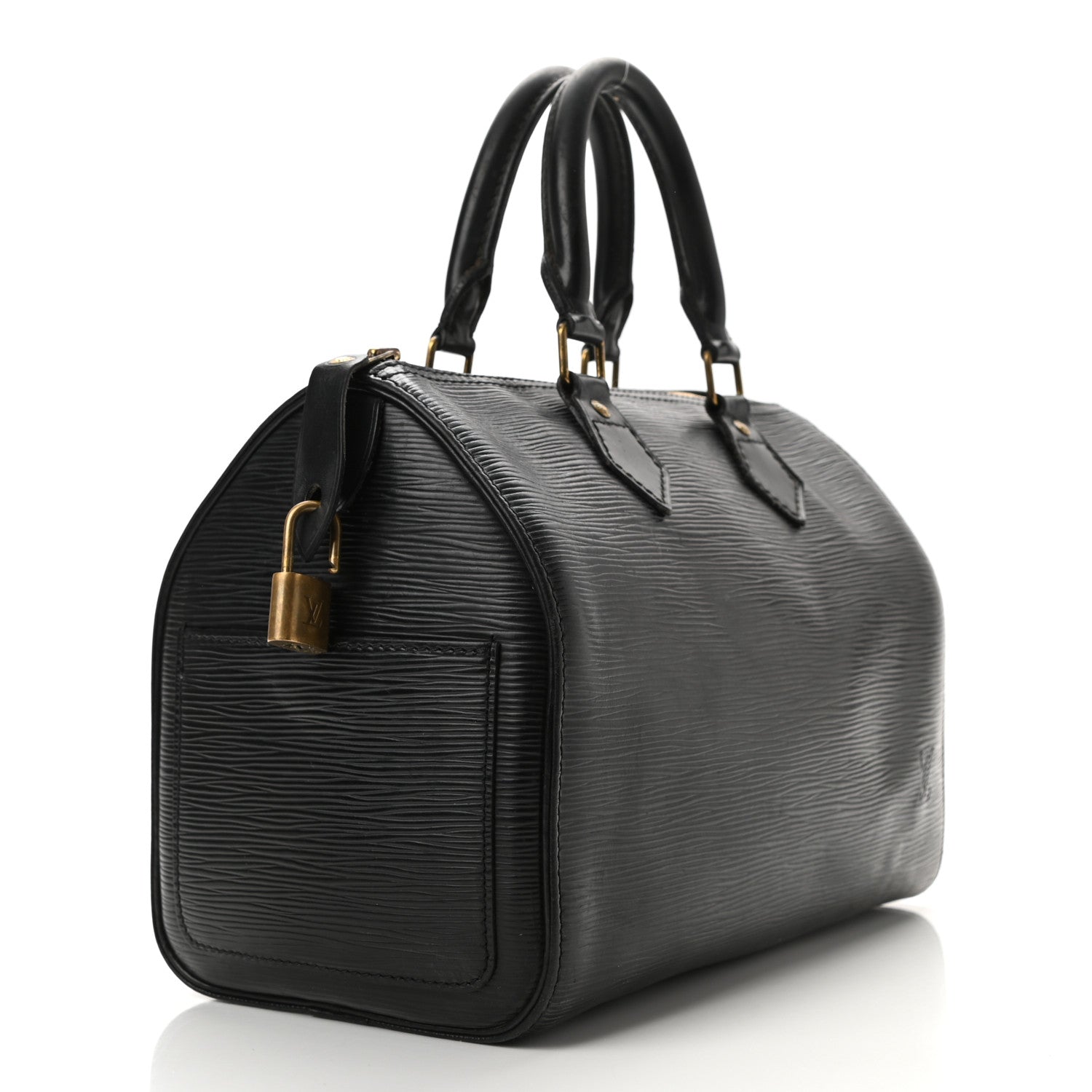 Louis Vuitton Epi Speedy 25 Black 3 of 11