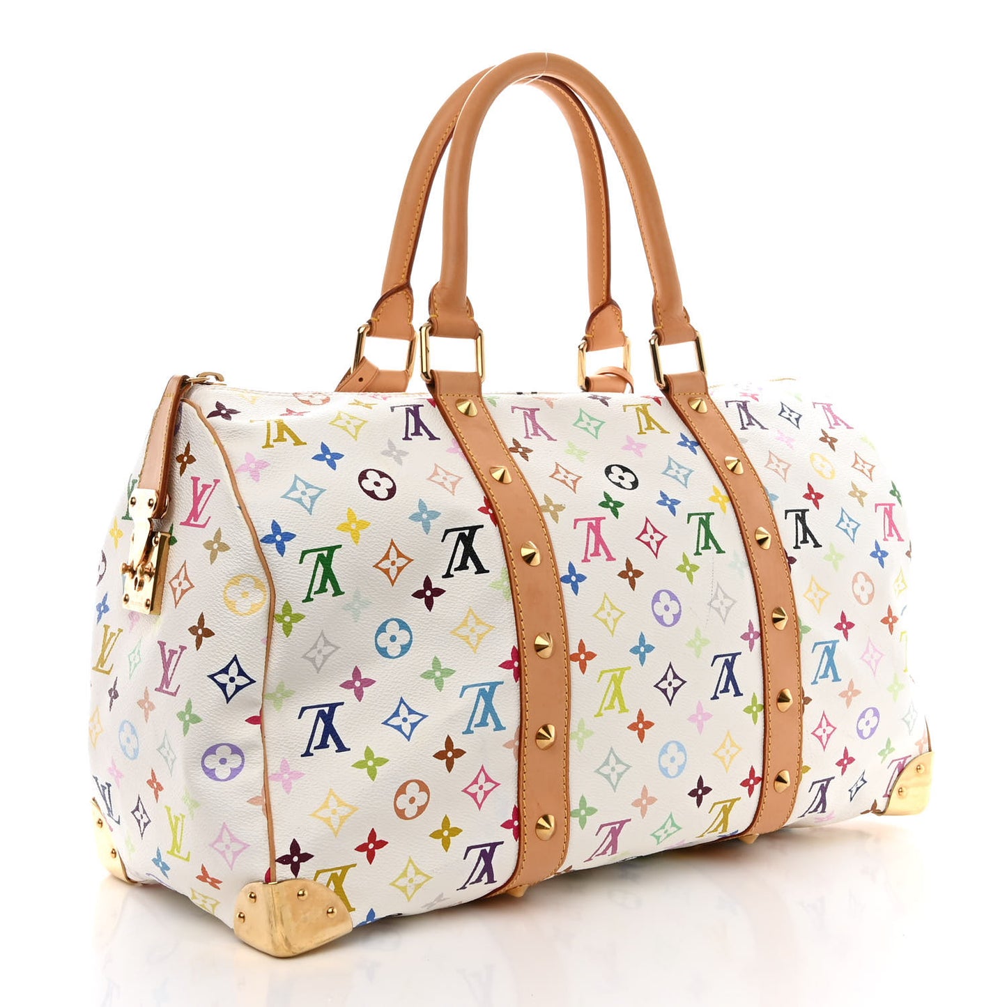 Monogram Multicolor Keepall 45 White