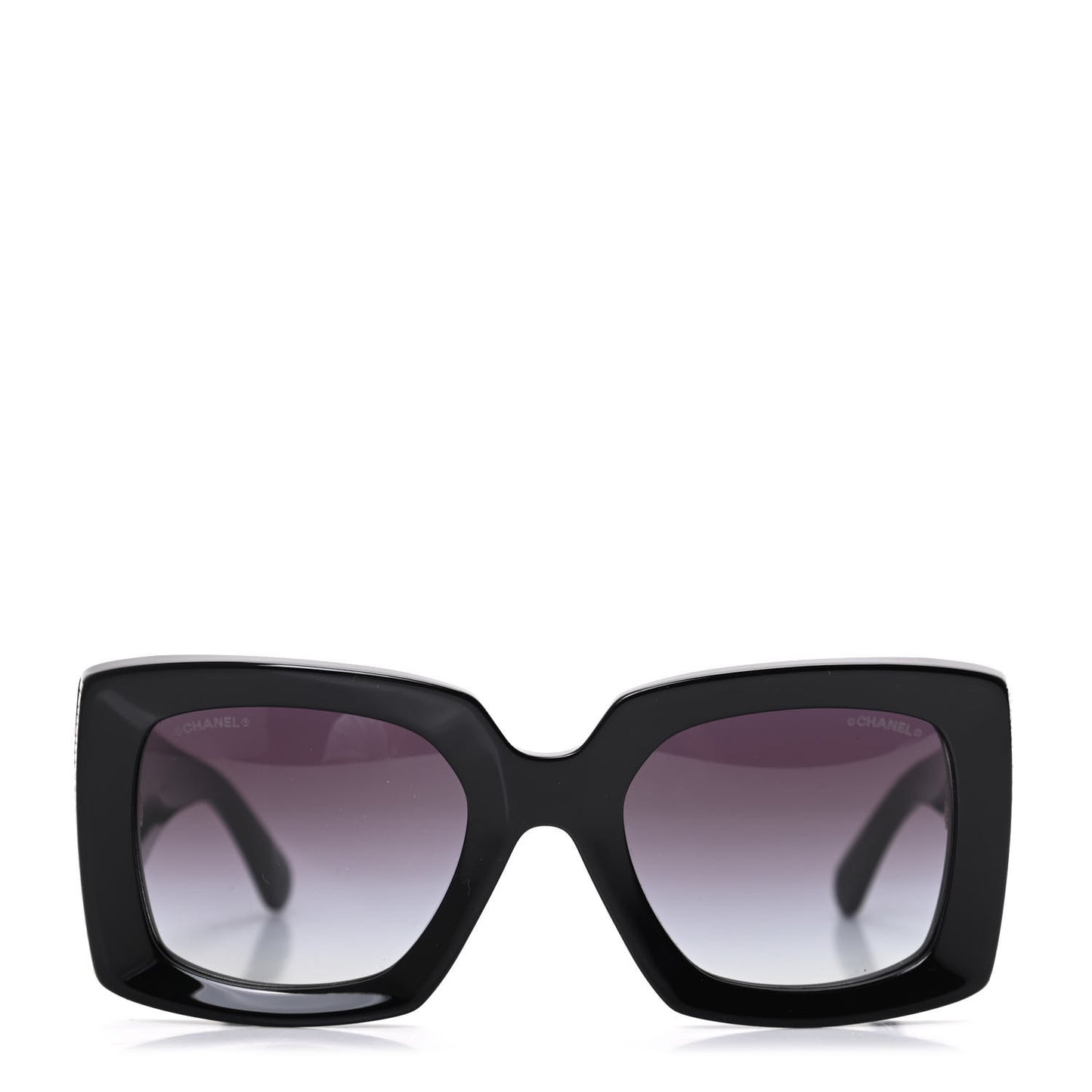 Acetate Rectangle Sunglasses 5435 Black
