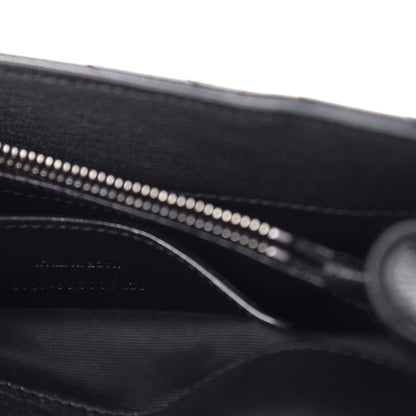 Saint Laurent Sheepskin Matelasse Chevron Monogram Medium College Bag Black 10 of 11