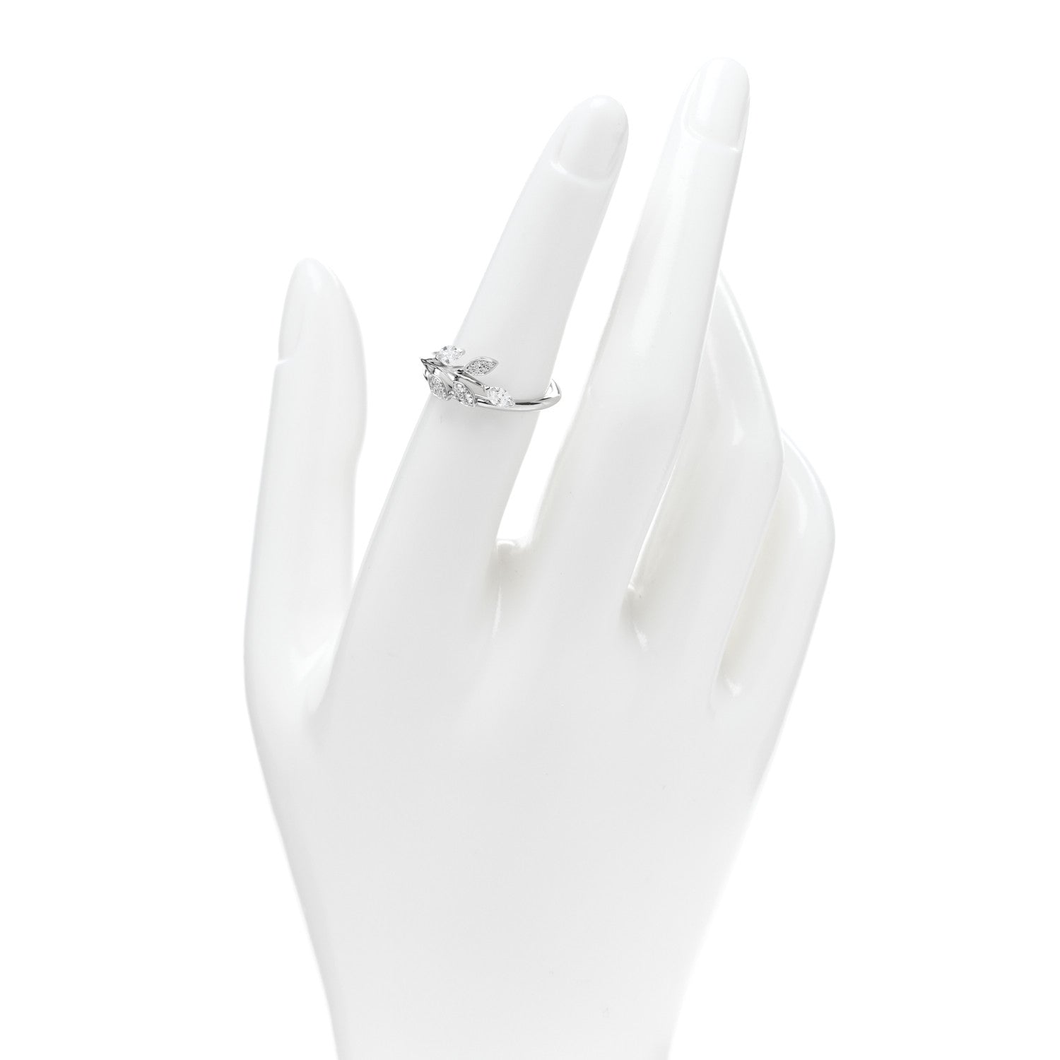 Tiffany Platinum Diamond Victoria Vine Ring 52 6 2 of 4