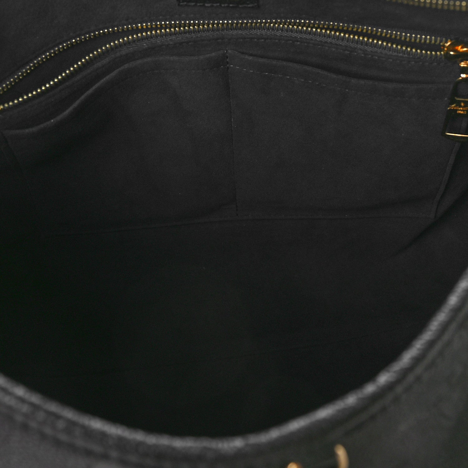 Louis Vuitton Empreinte Monogram Giant CarryAll MM Black 6 of 10