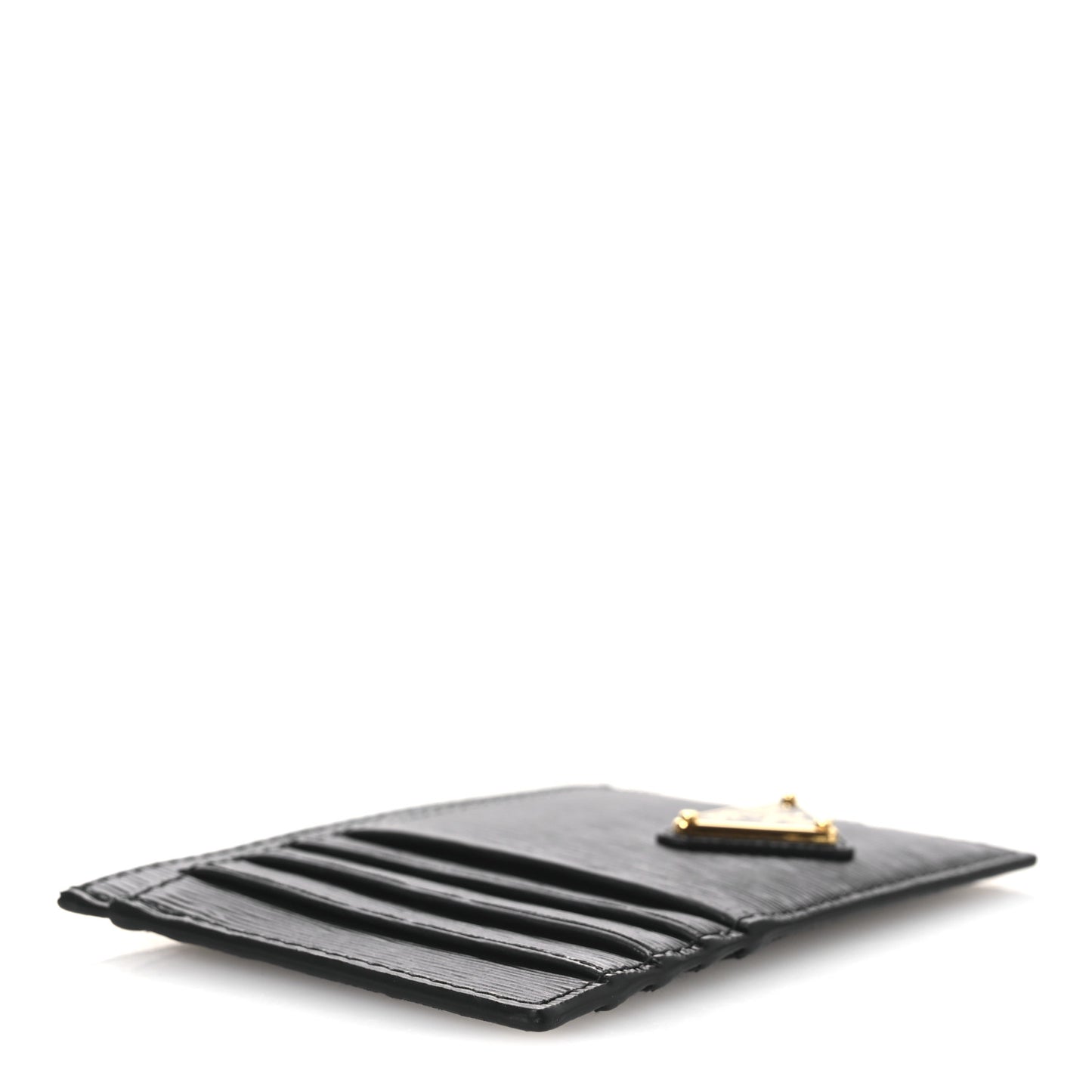 Vitello Move Triangle Logo Card Case Black