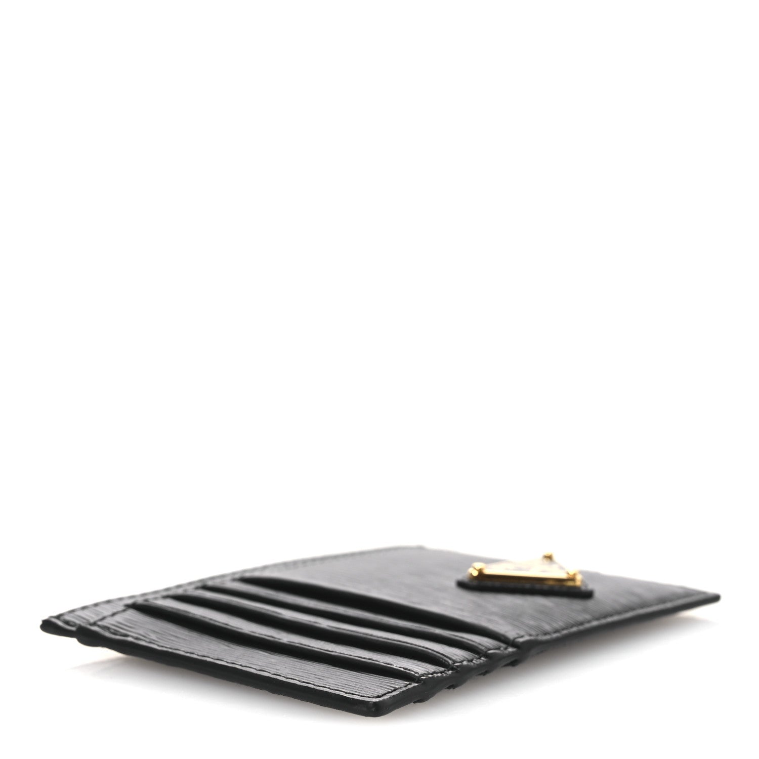 Prada Vitello Move Triangle Logo Card Case Black 4 of 8