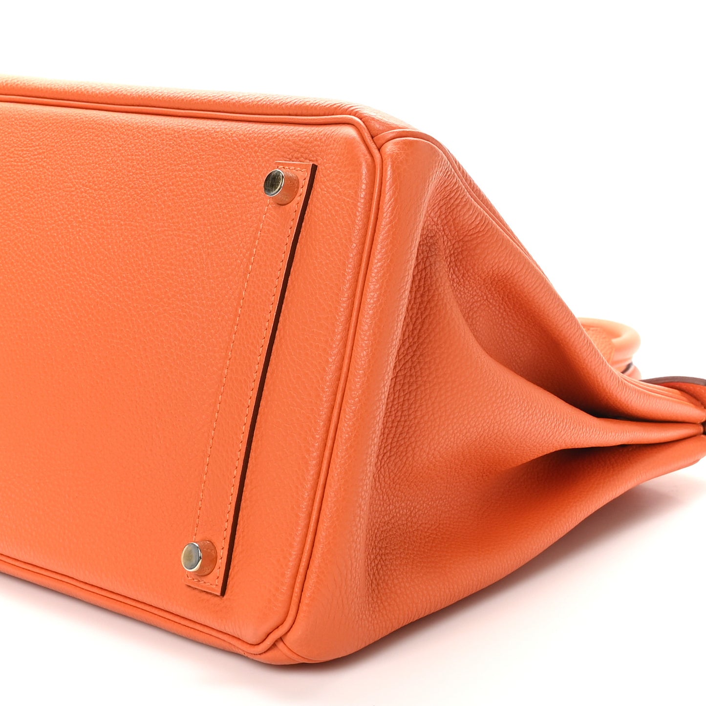 Taurillon Clemence Birkin 35 Orange