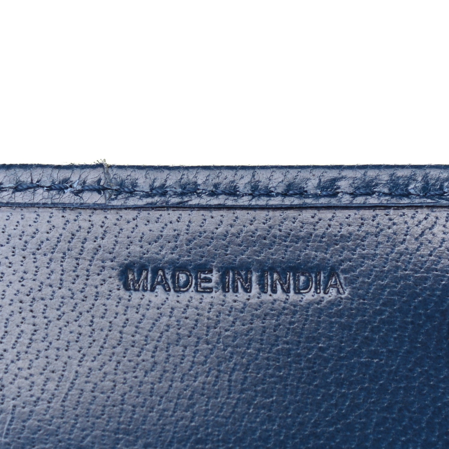 Prada Goatskin Woven Chain Wallet Blue 7 of 8