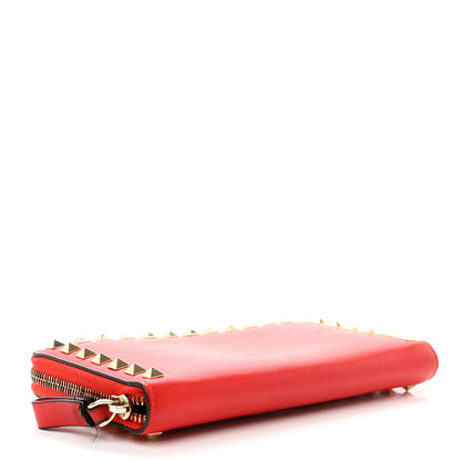 Valentino Garavani Nappa Rockstud Zip Around Wallet Deep Orange 4 of 9