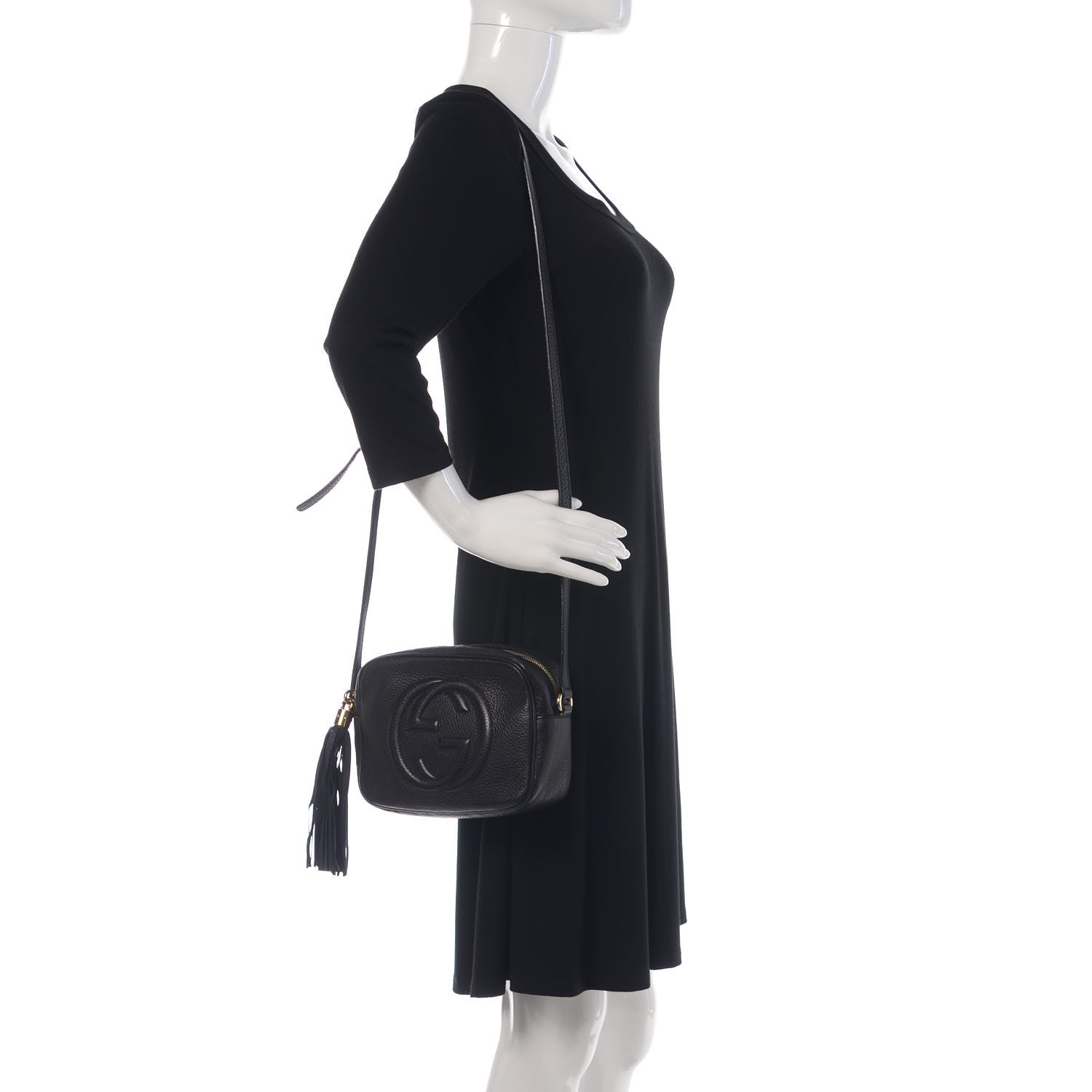 Gucci Pebbled Calfskin Small Soho Disco Bag Black 2 of 12
