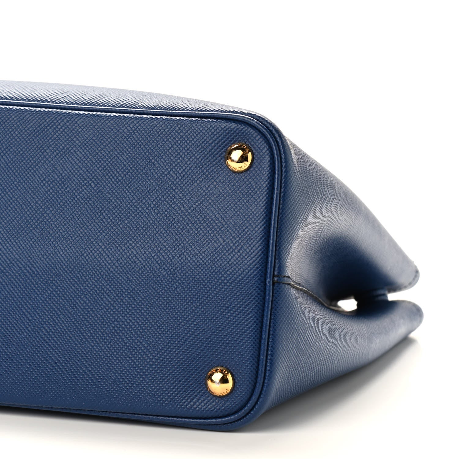 Prada Saffiano Cuir Medium Double Bag Bleuette Rosso 9 of 9