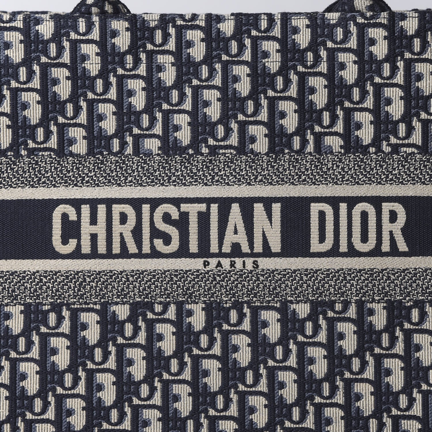 Christian Dior Oblique Medium Book Tote Blue Multicolor 7 of 9