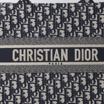 Christian Dior Oblique Medium Book Tote Blue Multicolor 7 of 9