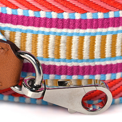 Hermes Toile Swift 50mm Sangle Cavale Shoulder Strap Capucine Magnolia Gold 2 of 7
