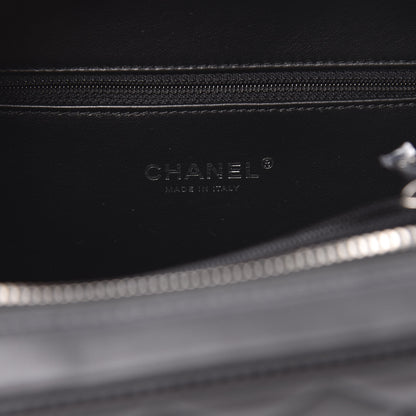 Chanel Calfskin Quilted Medium CC Filigree Vanity Case Black 6 of 11