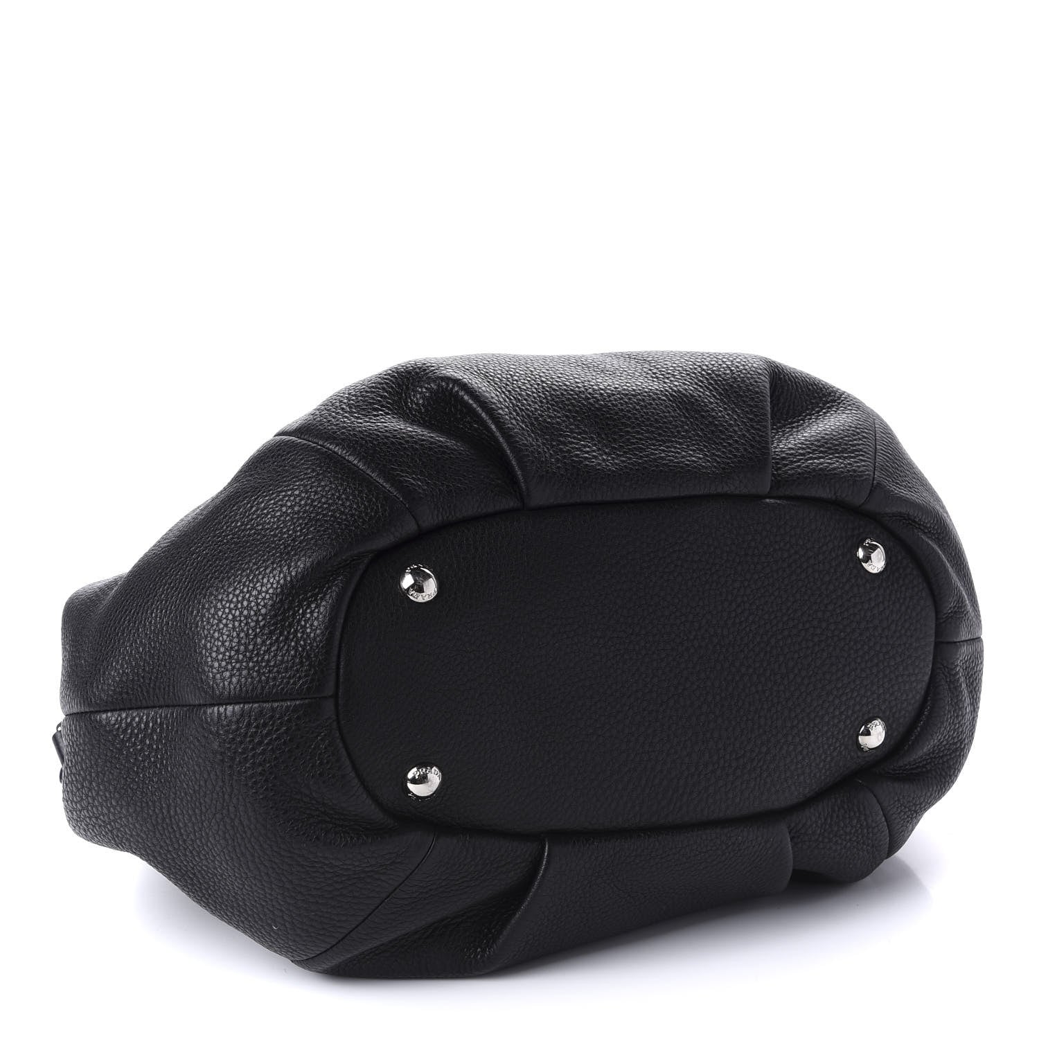 Prada Vitello Daino Shoulder Bag Black 5 of 11