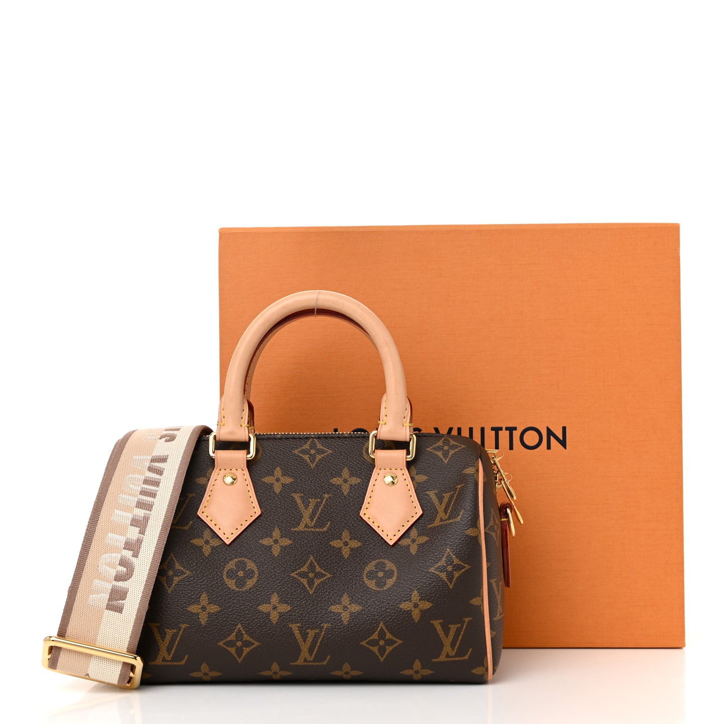 Monogram Speedy Bandouliere 20 Beige