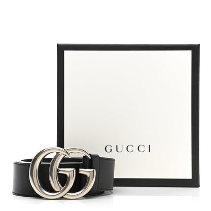 Gucci Moon Calfskin Nickel Double G 40mm Belt 85 34 Black 7 of 7