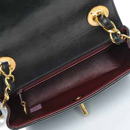 Chanel Lambskin Chevron Quilted Mini Flap Black 5 of 8