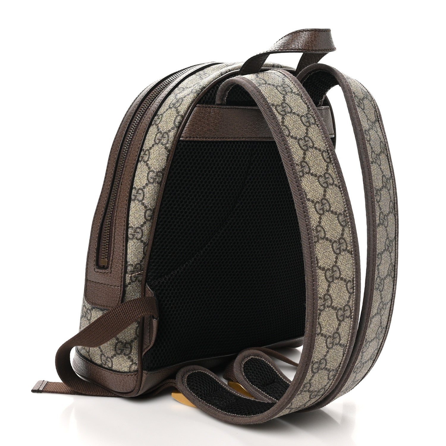 Gucci GG Supreme Monogram Calfskin Web Small Ophidia Day BackpacK Beige Ebony New Acero 2 of 11