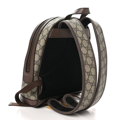 Gucci GG Supreme Monogram Calfskin Web Small Ophidia Day BackpacK Beige Ebony New Acero 2 of 11