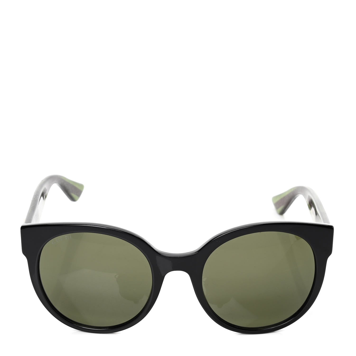 Gucci Round Eye GG Web Glitter GG0035S Sunglasses Black 2 of 5