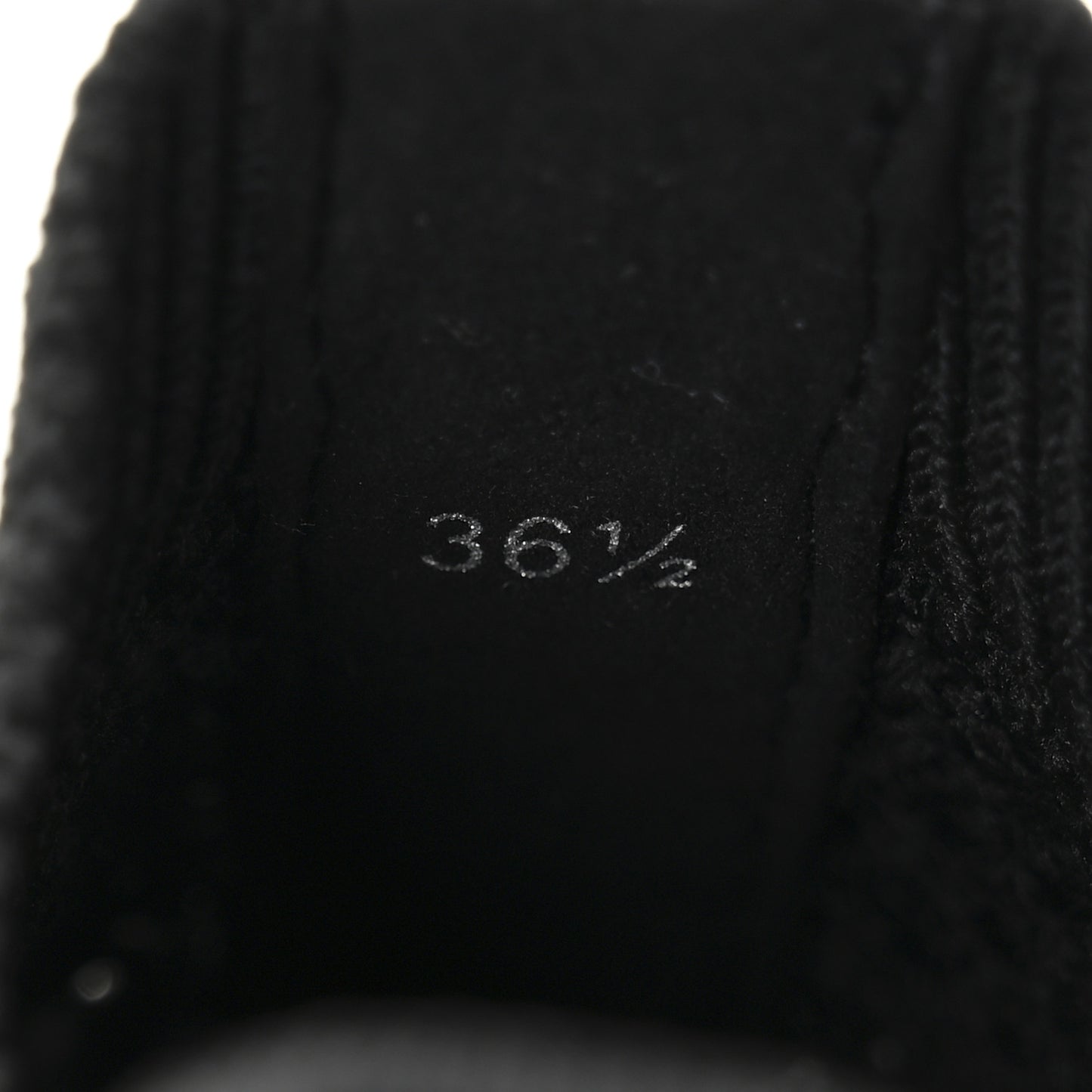 Veles Knit Pearly Lace Up Sneaker 36.5 Black