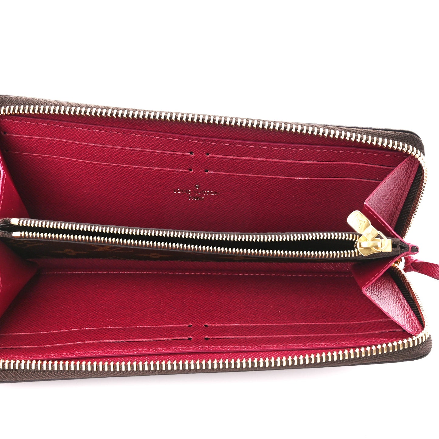 Monogram Clemence Wallet Fuchsia