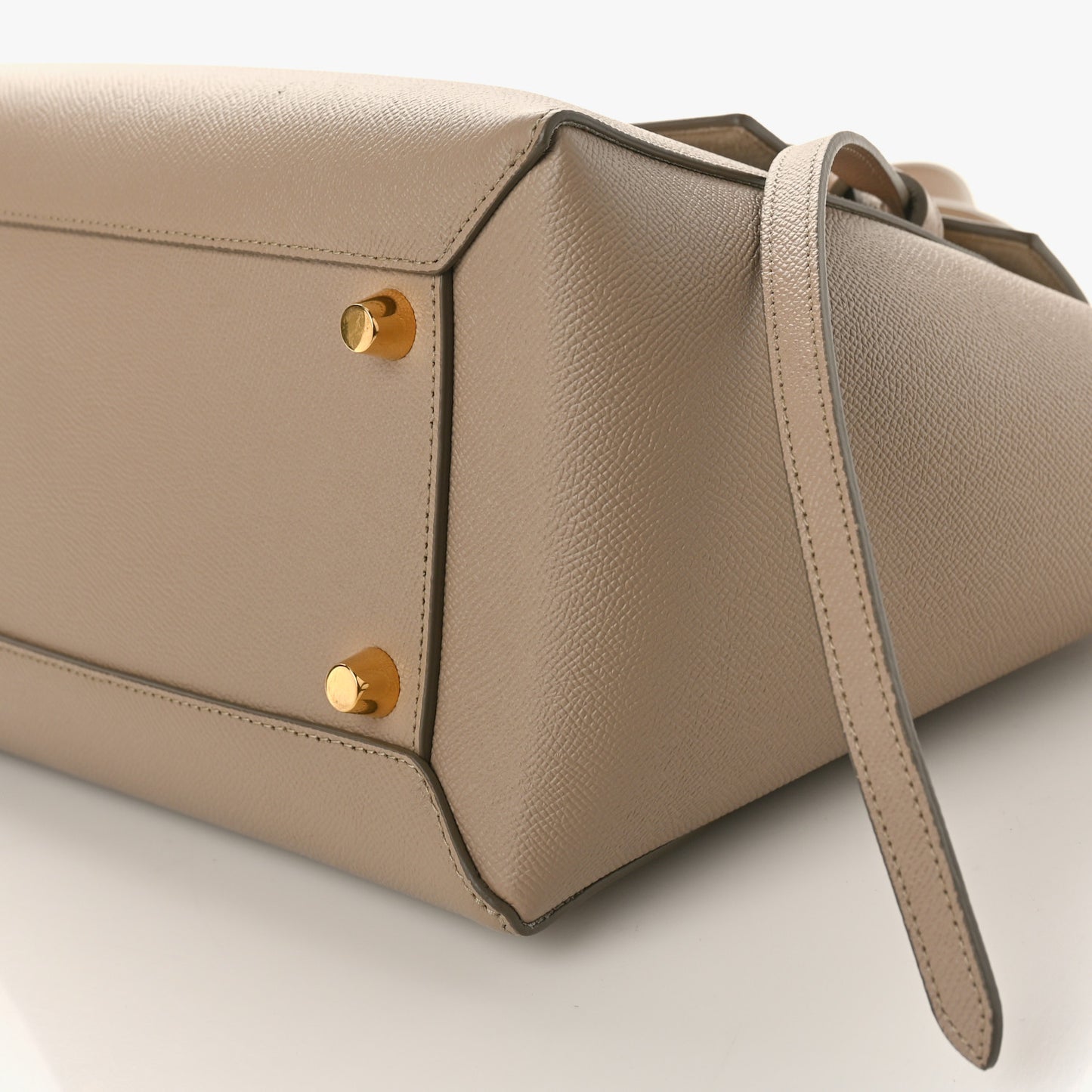 Grained Calfskin Mini Belt Bag Light Taupe