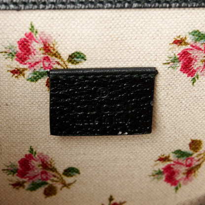 Gucci Calfskin Web Floral Embroidered Medium Dionysus Shoulder Bag Black 6 of 12