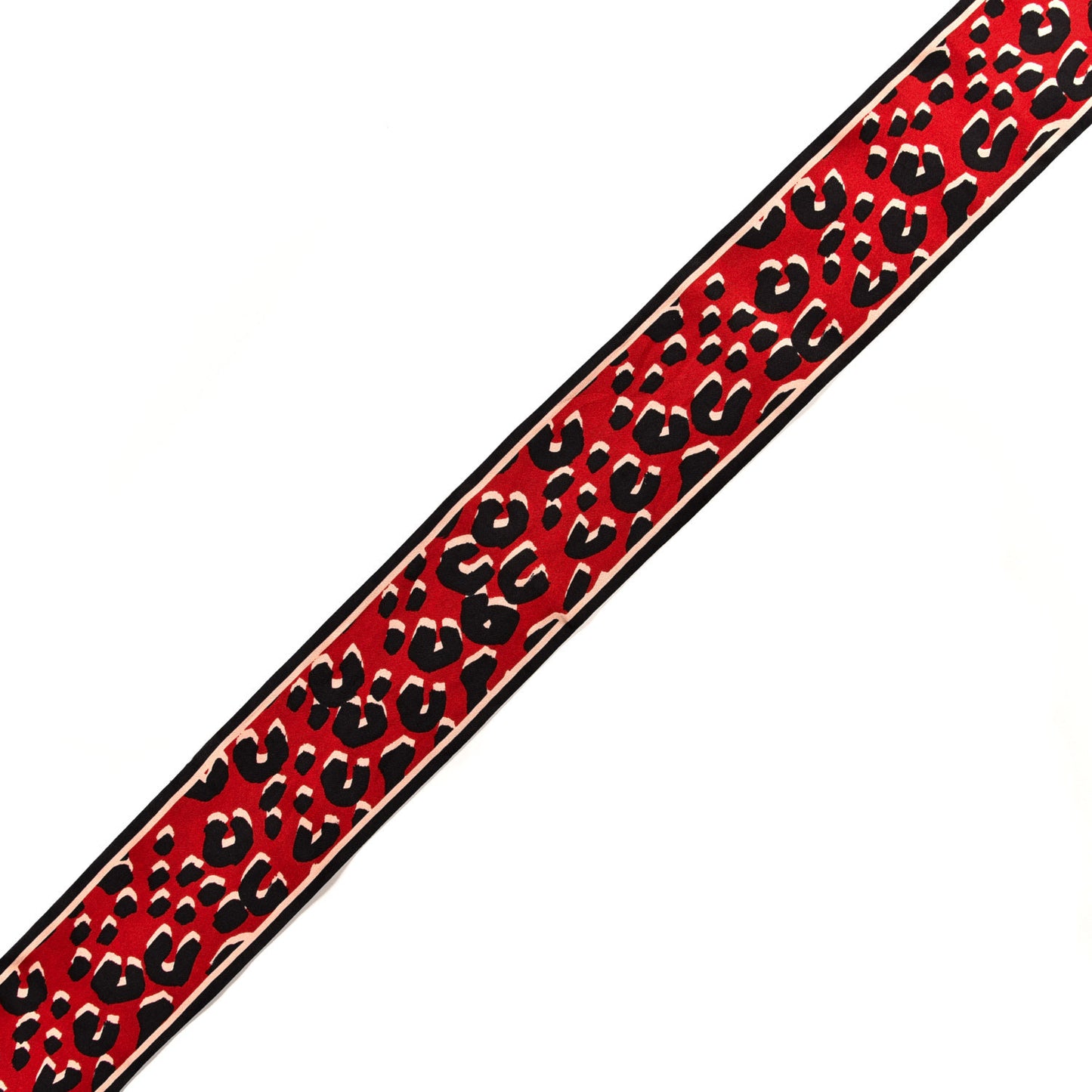 Silk Leopard Bandeau Rouge