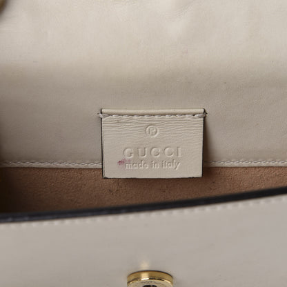 Gucci Calfskin Super Mini Sylvie Chain Shoulder Bag White 9 of 12