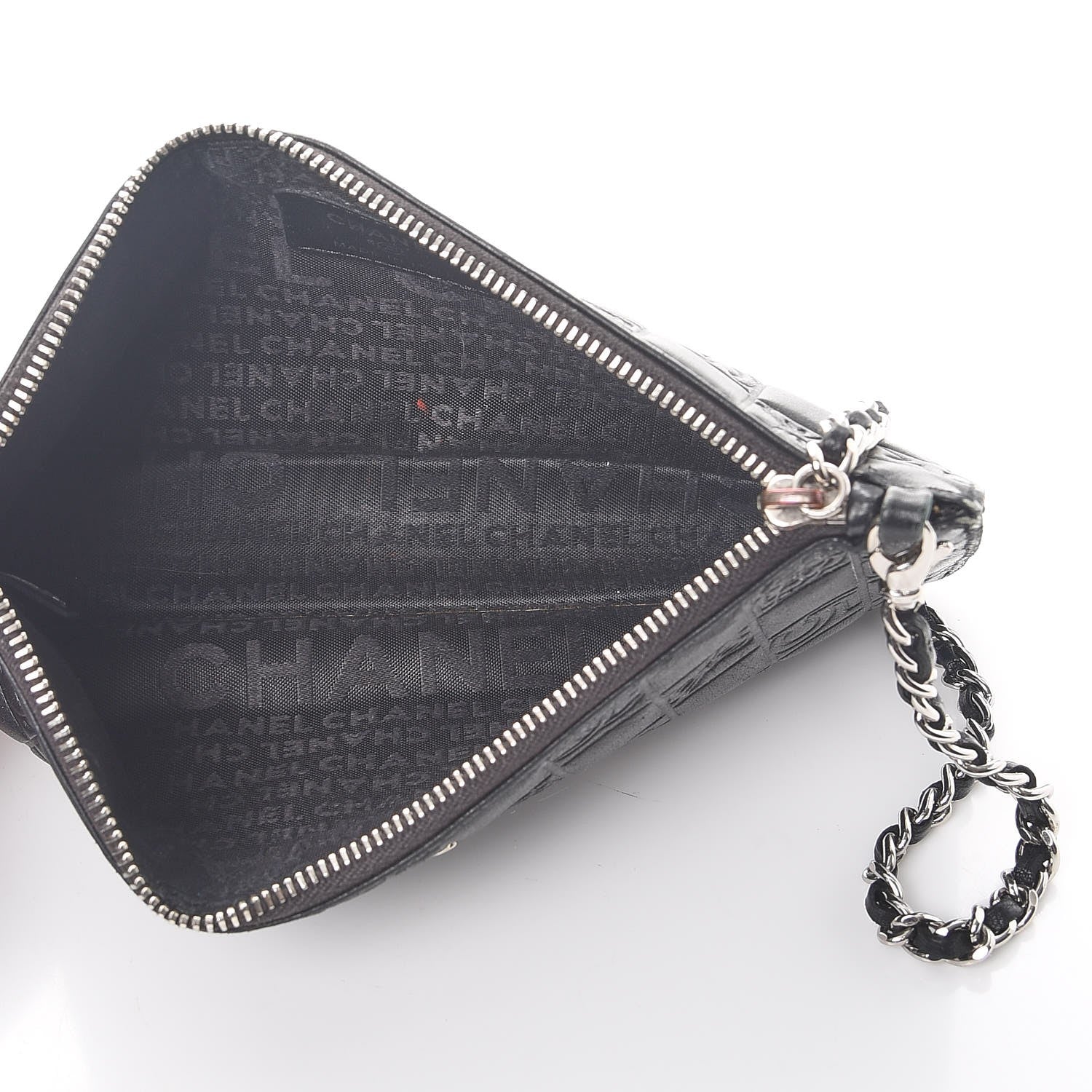 Chanel Lambskin Precious Symbols Pochette Black 6 of 9