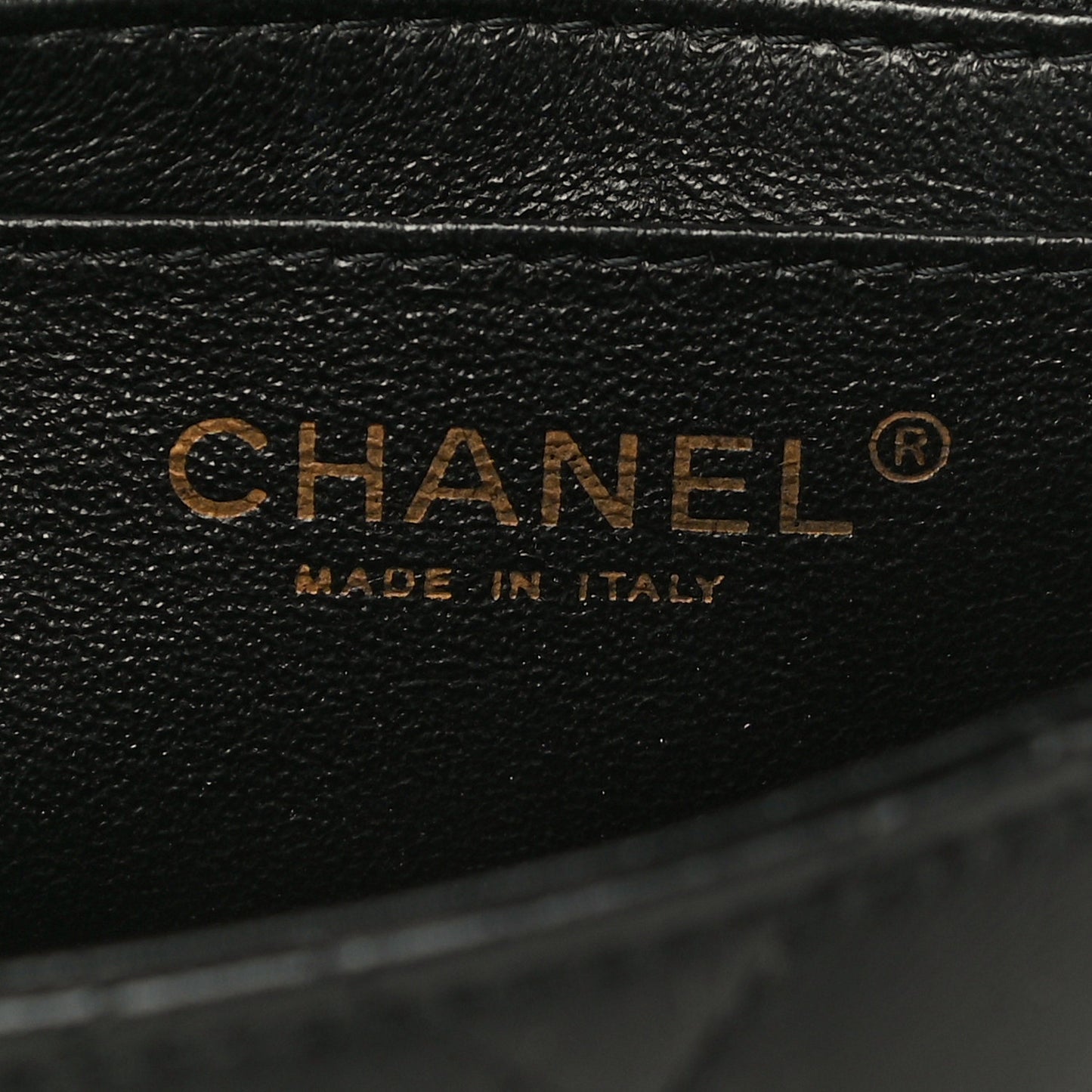 Lambskin Quilted Mini Square Flap Black