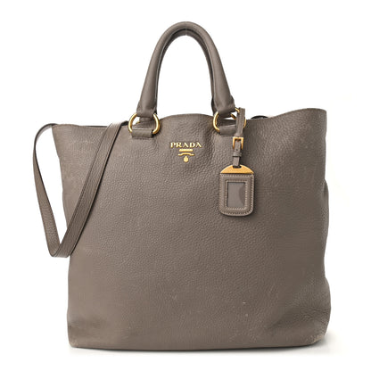 Prada Vitello Daino Tote Argilla 1 of 11