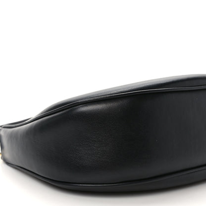 Celine Smooth Calfskin Medium Strap Ava Triomphe Shoulder Bag Black 8 of 9
